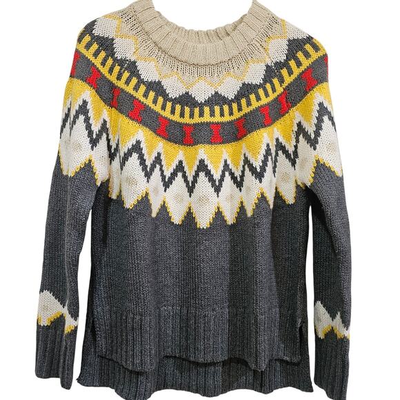 American Eagle Fair Isle Sweater Size Small | Nordic Knit Pullover - Picture 1 of 6